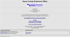 Desktop Screenshot of gearycountyextension.com