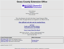 Tablet Screenshot of gearycountyextension.com